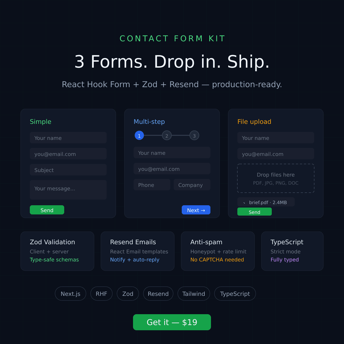 Next.js Contact Form Kit