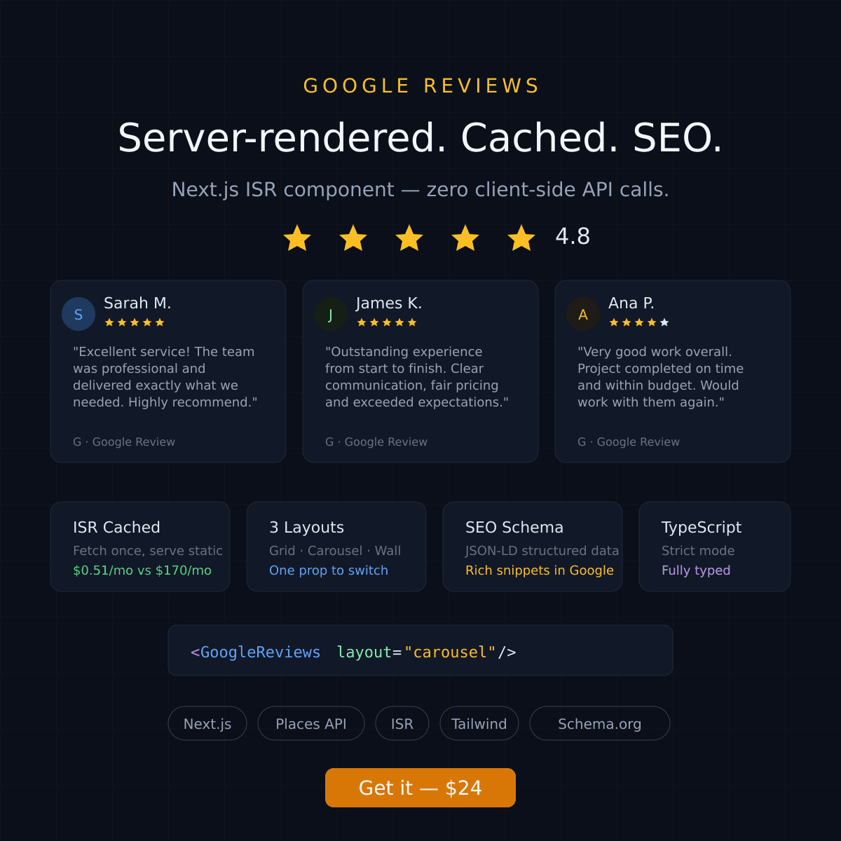 Google Reviews Component