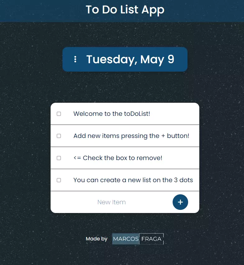 To-do list App preview