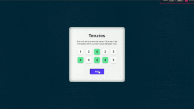 Tenzies game preview